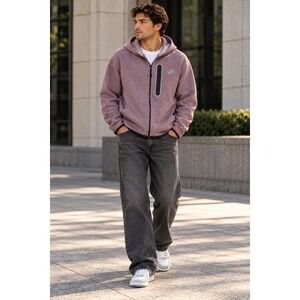 Nike Tech Fleece Full Zip Hoodie Mens XXL Mauve Heather CU4489-645 Sportswear